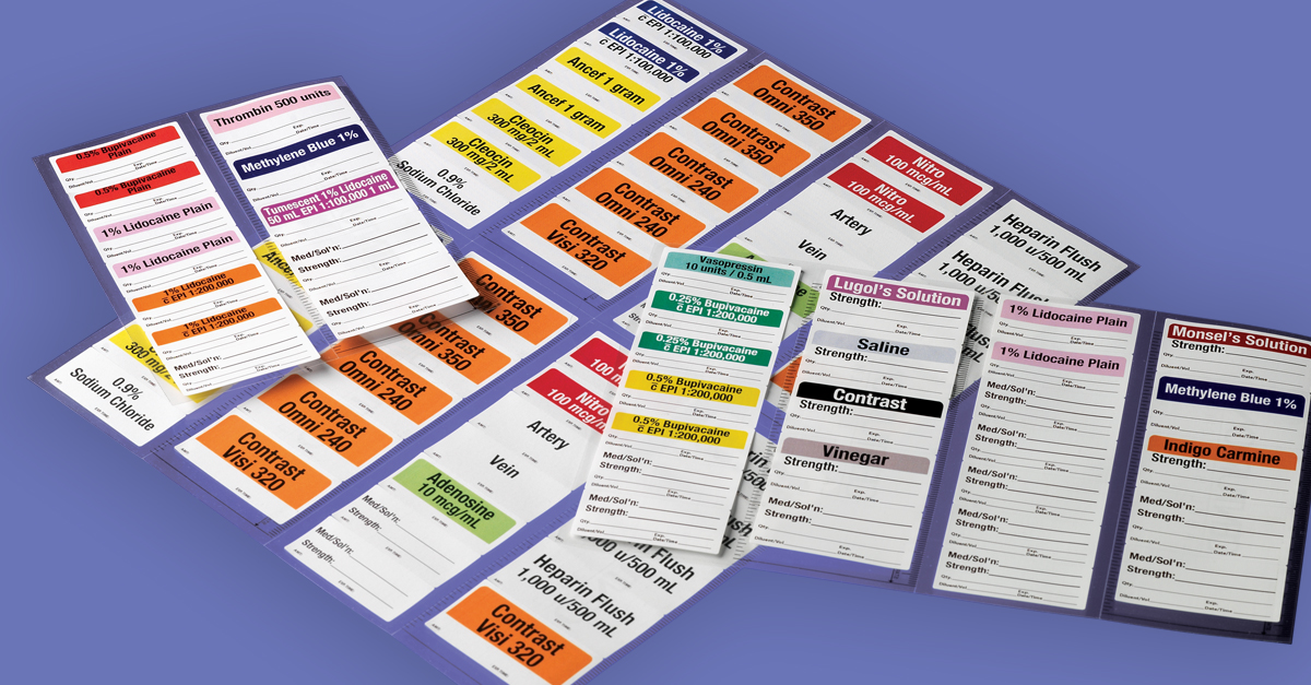 Centurion's sterile labels help you comply with the Joint Commission's